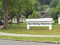 Der Haupteingang der Von-Düring-Kaserne