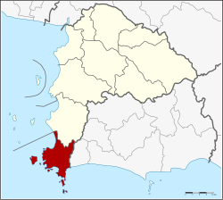 District location in Chonburi province