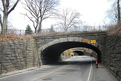 A stone transverse arch