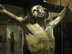 Detalle del Cristo del facistol, Museo de la Catedral de Murcia.