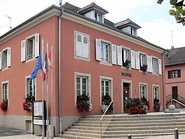 The town hall in Heimersdorf