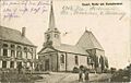 L'église et la statue Chanzy pendant la guerre 1914-1918.