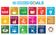 The Sustainable Development Goals promotes seventeen interlinked objectives designed to serve as a "shared blueprint for peace and prosperity for people and the planet, now and into the future". Pictured above is a diagram listing the 17 Sustainable Development Goals, which are intended to be completed by the end of the 2020s.