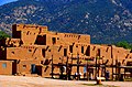 Vista detallada de les habitacions tradicionals de Pueblo de Taos, en 2005.