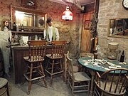 Gambling parlor in the basement of the Bird Cage Theatre