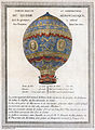 Image 14 First flying machine Artist: Unknown A 1786 depiction of the first hot air balloon to carry humans, built by the Montgolfier brothers of Annonay, France. The flight occurred on 21 November 1783 from the grounds of the Château de la Muette in the western outskirts of Paris. Jean-François Pilâtre de Rozier, a physician, and François Laurent d'Arlandes, an army officer, flew aloft about 3,000 feet (1,000 m) above the city for a distance of 9 kilometres (6 mi), with a total flying time of 25 minutes. More featured pictures