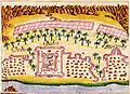 Image 19A painting depicting Doba Fort, a fort built by the Portuguese Empire in Dibba Al-Hisn in 1620. (from History of the United Arab Emirates)