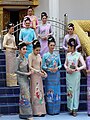 Image 50Thai women wearing Isan Modifide sinh dress for Boon Bang Fai festival in Roi Et (from Culture of Thailand)