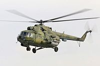 Helikopter Kazak Mi-17, beberapa anggota keluarga Mil Mi-8 dapat membawa senjata dan pasukan