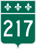 Route 217 marker