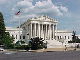 Het gebouw van het Amerikaanse Federaal Hooggerechtshof in Washington, D.C.