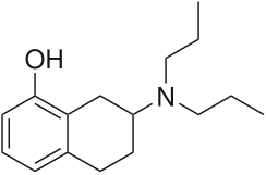 Kekulé, skeletal formula of 8-OH-DPAT