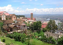 La ciudad vista desde las alturas.