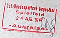 Austria: 1947 exit stamp