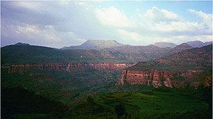 Canyon dans le nord du Tigré.