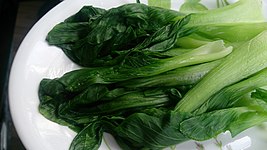 Shanghai Pak Choi – zubereitet als Gericht