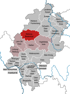 Imagemap med landkreise i Hessen