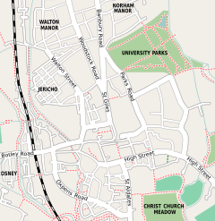 Somerville College, Oxford is located in Oxford city centre