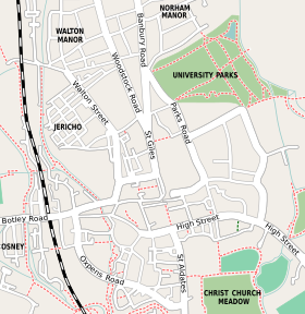 Kolej St Hugh, Oxford yang terletak di Oxford city centre