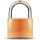 Orange padlock