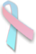 Pink and blue ribbon