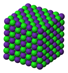 Struktur NaCl dari rubidium klorida