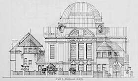 Aufriss, Fassade an der Dr.-Karl-Renner-Promenade