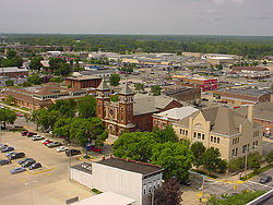 Downtown Terre Haute, looking southwest