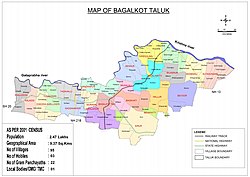 Bagalkot Taluk Map