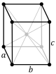 Orthorhombic, body-centered