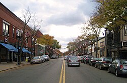 Downtown Melrose seen from the intersection of Upham and Main Streets facing south