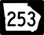 State Route 253 marker