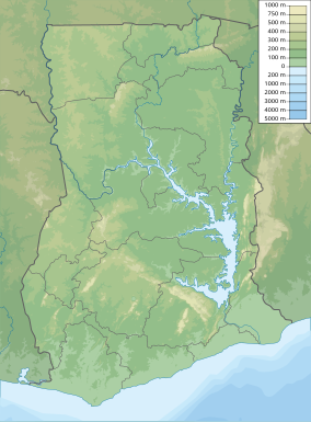 Map showing the location of Nini-Suhien National Park