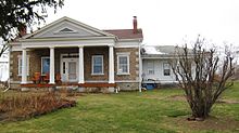 Levi Barden Cobblestone Farmhouse view to the West