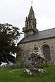 Le clocher de l'église paroissiale Saint-Méen.