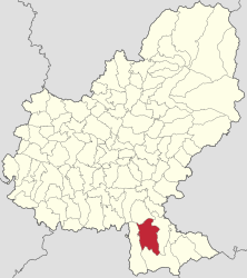 Location in Mureș County