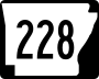 Highway 228 marker