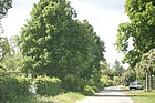 Boenkestraße nördlich der Bahnkreuzung, im Blick Brücke der Nord-West-Abzweigung.