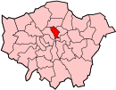 Location of the London Borough of in Greater London