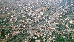 Aerial view of Itahari