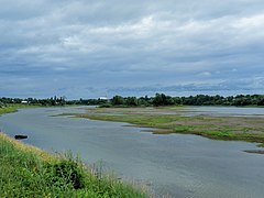 Rivière Chaudière vue depuis la rue Bellevue (route 171) à Saint-Lambert-de-Lauzon.