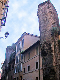 Agrippa termája maradványai a Via dell' Arco della Ciambella utcában