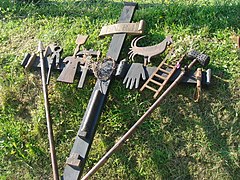 Croix de procession (Farnetella, Sienne (Italie).