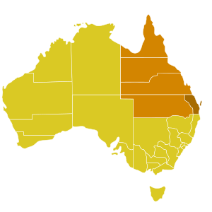 Karte der Kirchenprovinz Brisbane