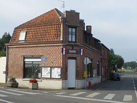 The town hall in Warneton