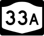 New York State Route 33A marker