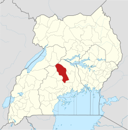 District location in Uganda