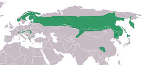 Verde la monda distribuado de la specio