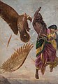 An haroz Ravana o troc'hañ Jatayu gant e gleze Chandrahas Ravi Varmâ (1848–1906), 1895