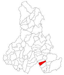 Location in Harghita County